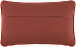 Surya Velour Luxurious 18" Velvet Accent Pillow - 100% Cotton, Modern Design For Ultimate Comfort & Style Burnt Sienna Cotton,Cotton Vlu002-2222