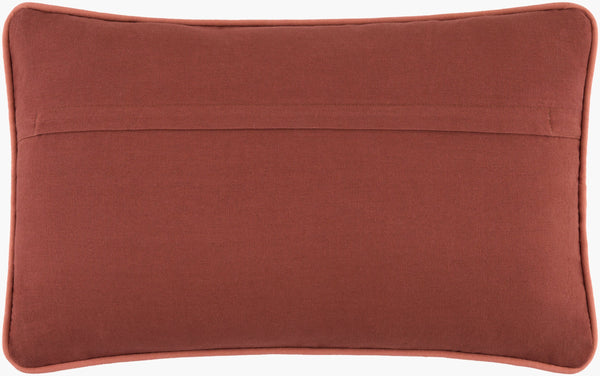 Surya Velour Luxurious 18" Velvet Accent Pillow - 100% Cotton, Modern Design For Ultimate Comfort & Style Burnt Sienna Cotton,Cotton Vlu002-2222