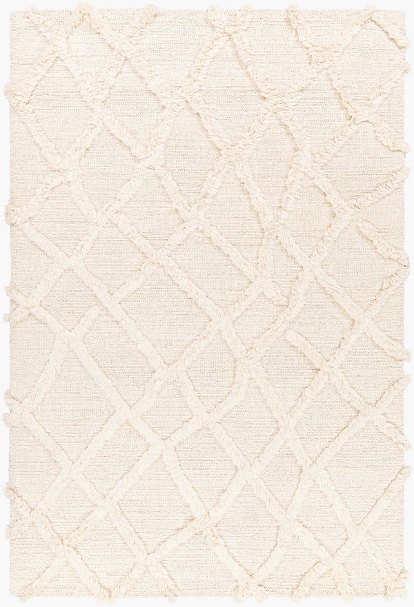 Surya Valery 2' X 3' Hand-tufted Wool Rug From India - Durable, Stylish, And Perfect For Global Decor Butter Wool Vly2301-23