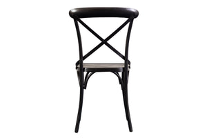 Porter Designs Porter Odeon Gray Metal Dining Chairs Set Of 2 - Elegant X Back Design For Chic Dining Spaces Gray Metal 07-196-02-5174