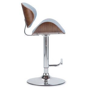 English Elm Marana - Stylish Adjustable Swivel Bar Stool In Denim Blue For Modern Kitchens & Home Bars B136P158926