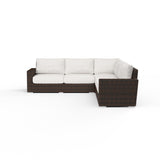 Montecito Sectional in Canvas Flax w/ Self Welt SW2501-SEC-FLX-STKIT Sunset West