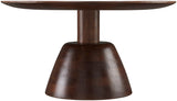 Maeve VMA-002 18"H x 33"W x 33"D Coffee Table VMA-002  Top: Dark Brown; Base: Dark Brown Surya