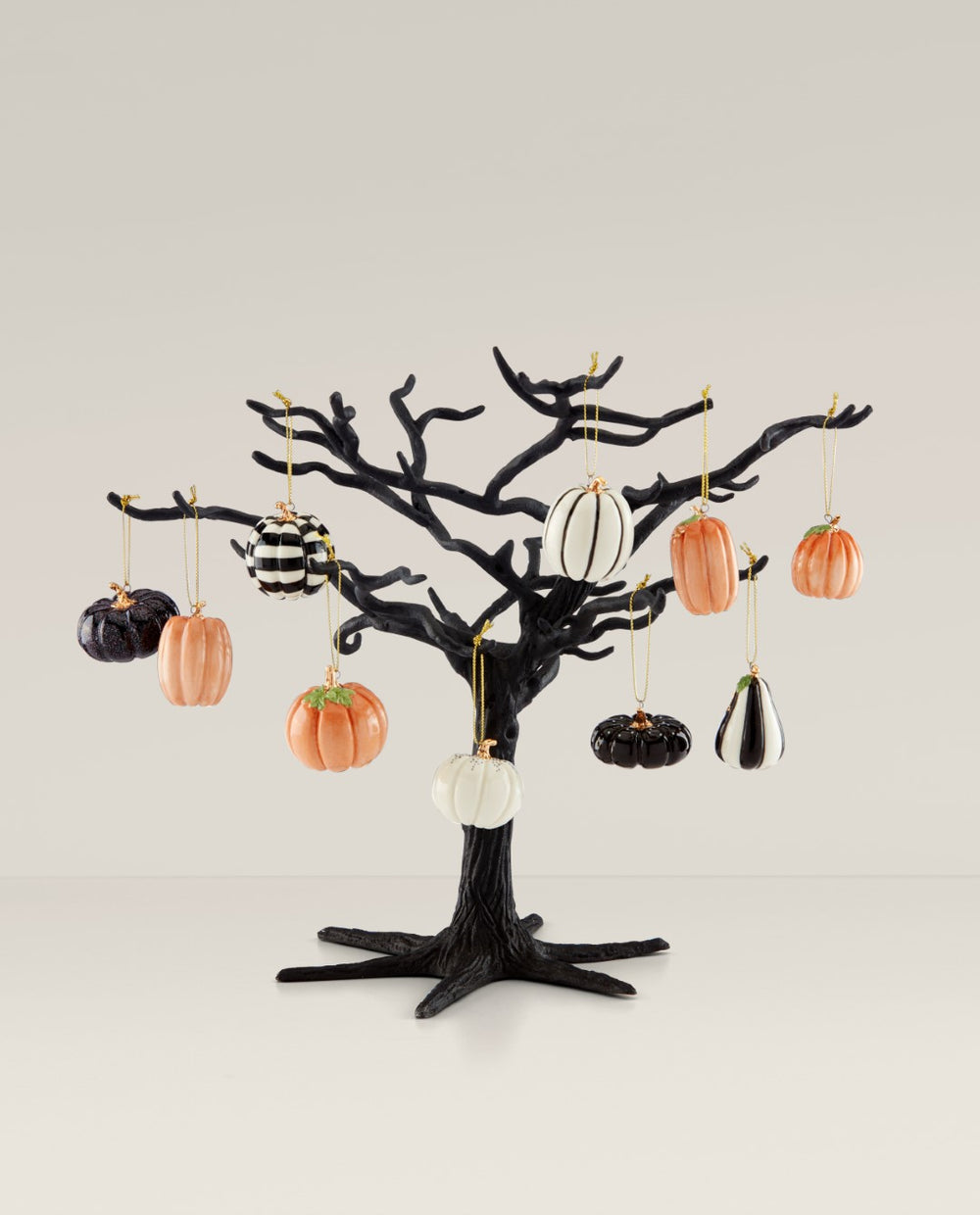 Lenox Mini Pumpkin 10-Piece Ornament & Tree Set Multi, NO COLOR PORCELAIN 889208