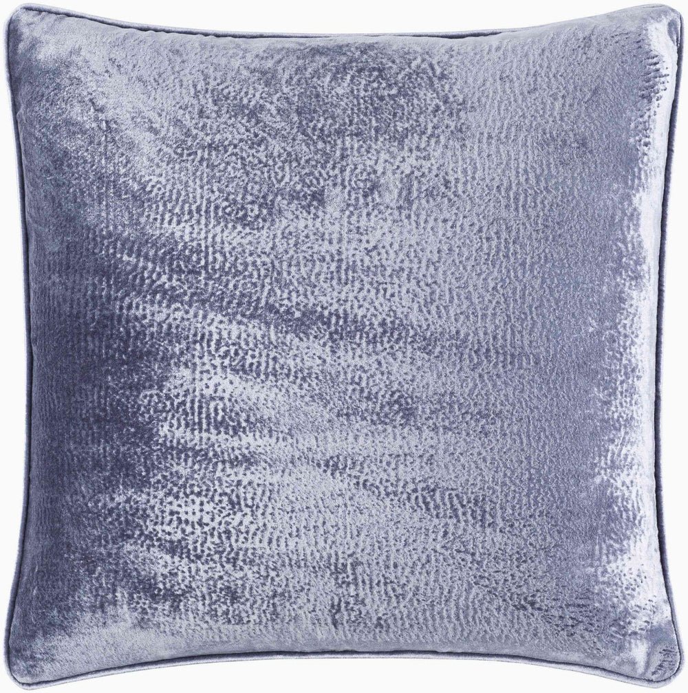 Surya Velvet Mood Vmd-001 18"X18" Luxe Accent Pillow - Soft Viscose For Modern Minimalist Decor Style Gray Viscose,Viscose Vmd002-1818d