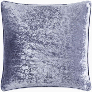 Surya Velvet Mood Vmd-001 18"X18" Luxe Accent Pillow - Soft Viscose For Modern Minimalist Decor Style Gray Viscose,Viscose Vmd002-1818d