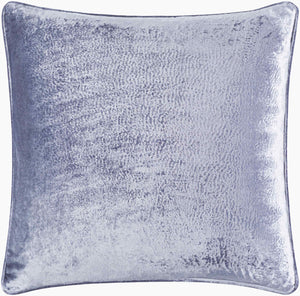 Surya Velvet Mood Vmd-001 18"X18" Luxe Accent Pillow - Soft Viscose For Modern Minimalist Decor Style Gray Viscose,Viscose Vmd002-1818d