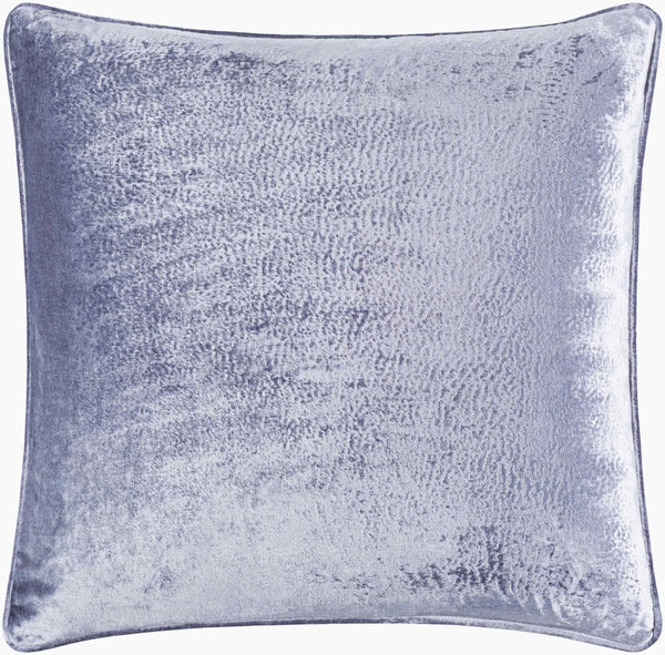 Surya Velvet Mood Vmd-001 18"X18" Luxe Accent Pillow - Soft Viscose For Modern Minimalist Decor Style Gray Viscose,Viscose Vmd002-1818d