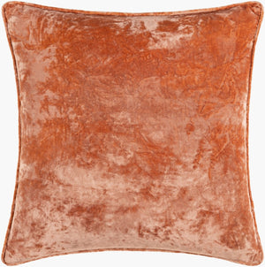 Surya Velvet Mood Viscose Accent Pillow Lustrous Handcrafted Texture for Modern Living Spaces VMD004-2020D