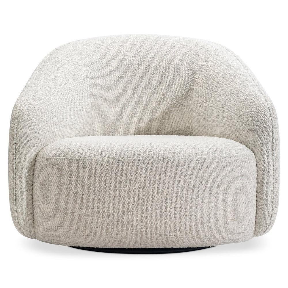 Bernhardt Bernhardt Devon Plush Upholstered Swivel Club Chair for Living Room or Home Office L892SO