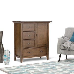 English Elm Redmond Medium Storage Cabinet - Rustic Natural Brown Wood, Stylish Design With Ample Storage Space B136P158104-GIGA