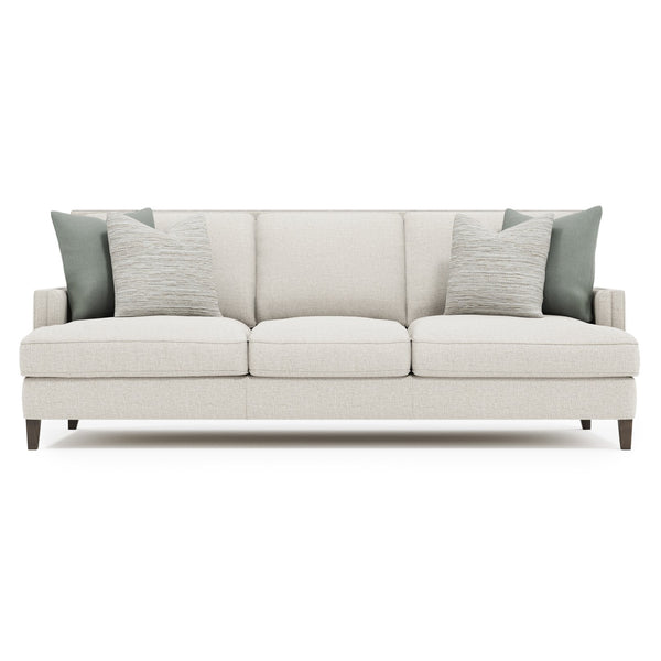 Bernhardt Bernhardt Addison Fabric Sofa With Tailored Welt Trim, Spring-Down Seats & Tapered Portobello Legs - Made to Order B1487B