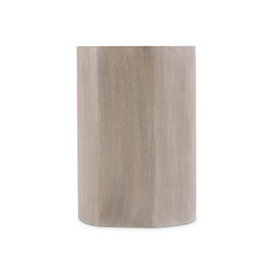 Bernhardt Bernhardt Weston Wire-Brushed Oak Side Table With Irregular Oval Top, Tawny Finish, Sculptural Accent 527127