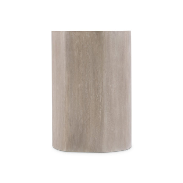 Bernhardt Bernhardt Weston Wire-Brushed Oak Side Table With Irregular Oval Top, Tawny Finish, Sculptural Accent 527127