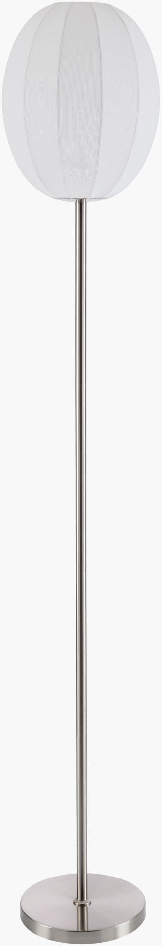 Livabliss Vamo Art Deco Iron Floor Lamp with Linen Shade for Living Room or Bedroom VMO-001