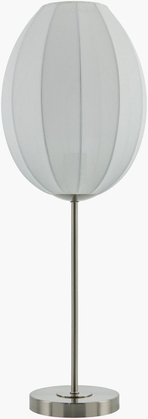 Livabliss Vamo Iron Art Deco Table Lamp with Linen Shade for Bedroom or Living Room VMO-002