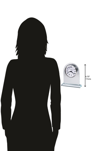 Hekman Furniture 645825 Vesta Crystal Tabletop Clock - Elegant Quartz Movement With Stunning Starphire Design  Vesta Tabletop Clock 645825