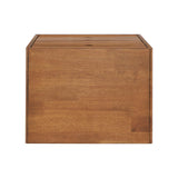 Homelegance By Top-Line Lucien Oak Finish 5-Drawer Chest Oak Rubberwood