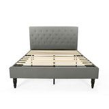 Christopher Knight Home® - Noble House - Atterbury Fully-Upholstered Queen-Size Platform Bed Frame