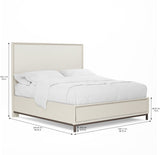 A.R.T. Furniture Blanc California King Panel Bed 289137-1040 White 289137-1040