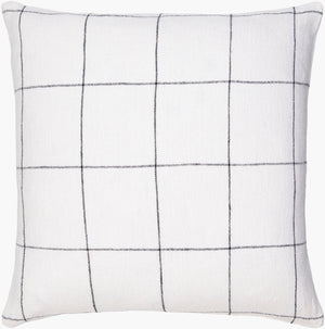 Surya Vermont 18"X18" Cottage Charm Accent Pillow In Linen - Cozy, Stylish, And Durable For Every Room Ivory Linen,Linen Vmt001-2222p
