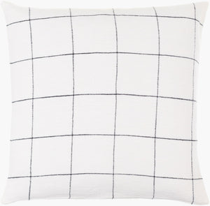 Surya Vermont 18"X18" Cottage Charm Accent Pillow In Linen - Cozy, Stylish, And Durable For Every Room Ivory Linen,Linen Vmt001-2020p