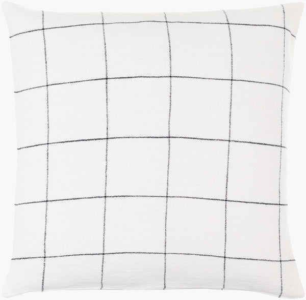 Surya Vermont 18"X18" Cottage Charm Accent Pillow In Linen - Cozy, Stylish, And Durable For Every Room Ivory Linen,Linen Vmt001-2020p