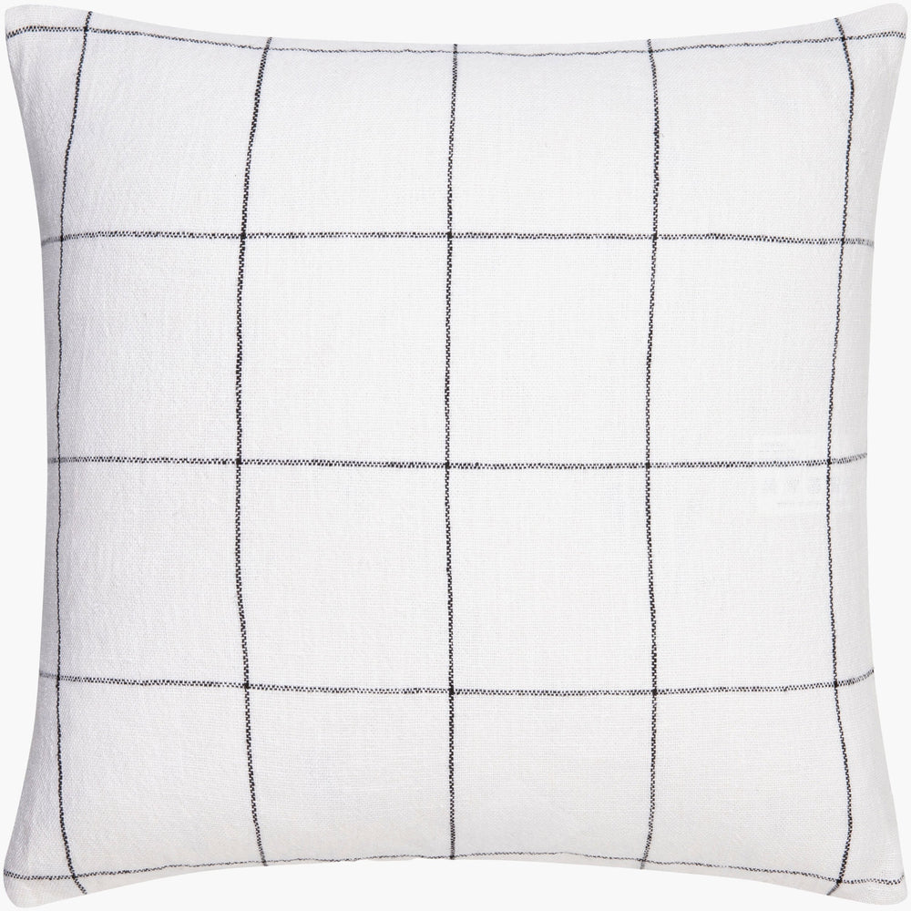 Surya Vermont 18"X18" Cottage Charm Accent Pillow In Linen - Cozy, Stylish, And Durable For Every Room Ivory Linen,Linen Vmt001-2222p