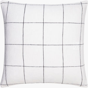 Surya Vermont 18"X18" Cottage Charm Accent Pillow In Linen - Cozy, Stylish, And Durable For Every Room Ivory Linen,Linen Vmt001-2222p
