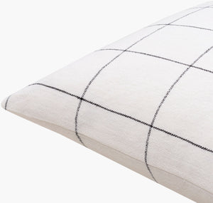 Surya Vermont 18"X18" Cottage Charm Accent Pillow In Linen - Cozy, Stylish, And Durable For Every Room Ivory Linen,Linen Vmt001-2222p