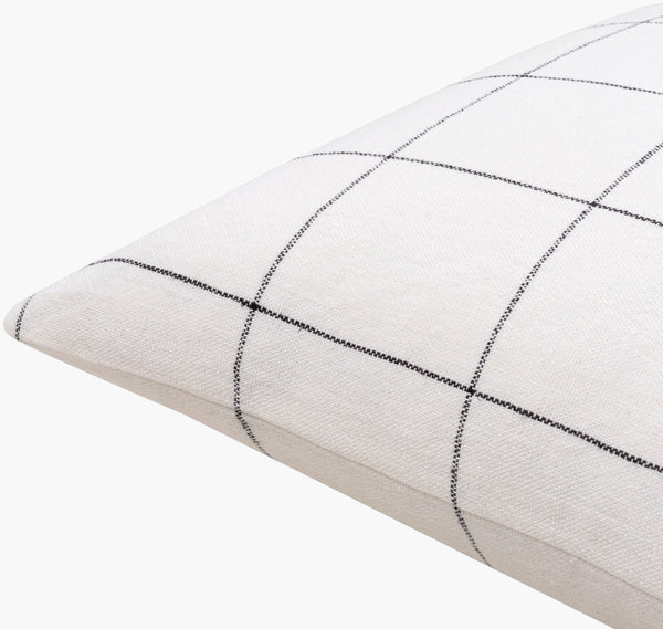 Surya Vermont 18"X18" Cottage Charm Accent Pillow In Linen - Cozy, Stylish, And Durable For Every Room Ivory Linen,Linen Vmt001-2222p
