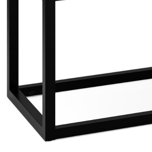 English Elm Reynolds Ottoman Bench - Distressed Saddle Brown Vegan Faux Leather For Stylish Living Spaces B136P159251-GIGA