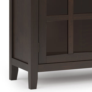 English Elm Artisan Large Sideboard Buffet - Elegant Dark Chestnut Brown, Functional Storage, Timeless Design B136P158417