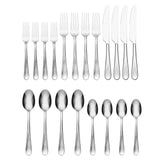 Lenox Oneida Grant 20 Piece Everyday Flatware Set, Service for 4 Metallic, STAINLESS METAL 896123