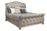Summer Creek Shoals California King Upholstered Tufted Sleigh Bed
