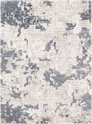Livabliss Venice Polypropylene Machine Woven Accent Rug for Entryways and Mid-century Interiors Denim, Pale Blu 8'10" x 12'4" VNE2300-9123