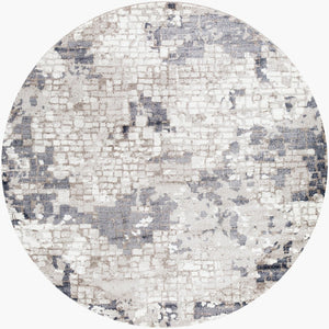 Livabliss Venice Polypropylene Machine Woven Accent Rug for Entryways and Mid-century Interiors Denim, Pale Blu 7'10" x 7'10" VNE2300-710RD