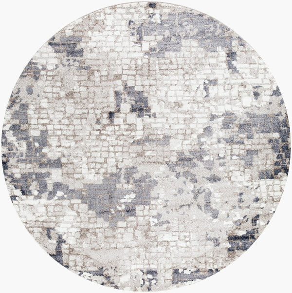 Livabliss Venice Polypropylene Machine Woven Accent Rug for Entryways and Mid-century Interiors Denim, Pale Blu 7'10" x 7'10" VNE2300-710RD