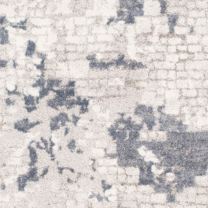 Livabliss Venice Polypropylene Machine Woven Accent Rug for Entryways and Mid-century Interiors Denim, Pale Blu 8'10" x 12'4" VNE2300-9123