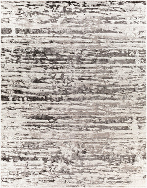 Livabliss Venice Geometric High Pile Polypropylene Rug Turkish Crafted for Entryways and Cozy Spaces Medium Gray, Bl 7'10" x 10'2" VNE2301-710103