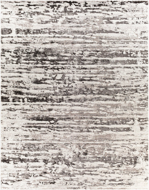 Livabliss Venice Geometric High Pile Polypropylene Rug Turkish Crafted for Entryways and Cozy Spaces Medium Gray, Bl 7'10" x 10'2" VNE2301-710103
