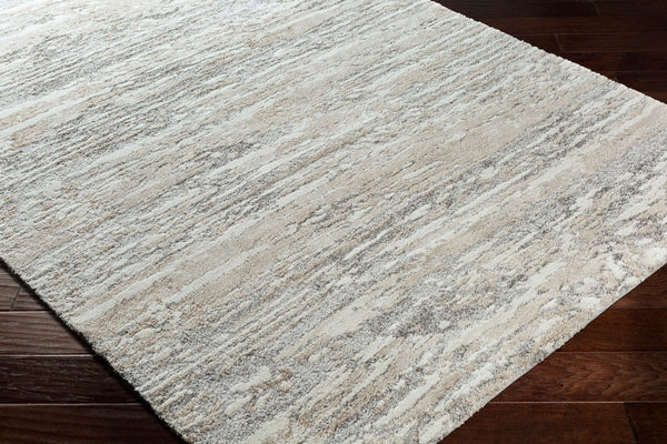 Livabliss Venice Geometric High Pile Polypropylene Rug Turkish Woven Accent for Entryway Tan, Medium Gra 5'3" x 7'3" VNE2302-5373