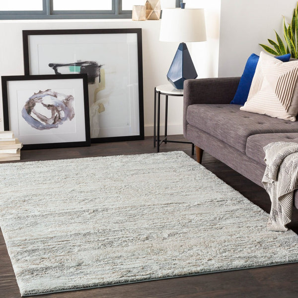 Livabliss Venice Geometric High Pile Polypropylene Rug Turkish Woven Accent for Entryway Tan, Medium Gra 5'3" x 7'3" VNE2302-5373