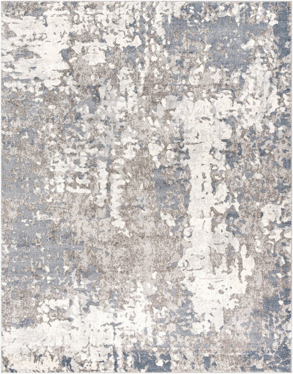 Livabliss Venice Mid-century Modern High Pile Polypropylene Area Rug for Bedroom or Entryway Pale Blue, Deni 7'10" x 10'2" VNE2304-710103