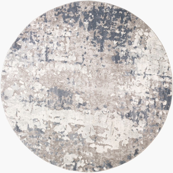 Livabliss Venice Mid-century Modern High Pile Polypropylene Area Rug for Bedroom or Entryway Pale Blue, Deni 7'10" x 7'10" VNE2304-710RD