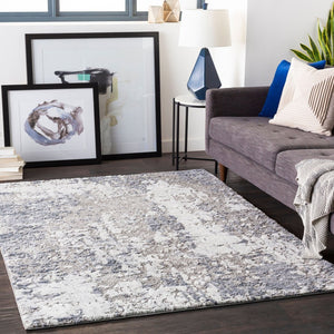 Livabliss Venice Mid-century Modern High Pile Polypropylene Area Rug for Bedroom or Entryway Pale Blue, Deni 8'10" x 12'4" VNE2304-9123
