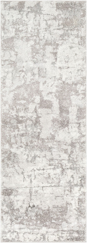 Livabliss Venice Geometric High Pile Polypropylene Accent Rug for Entryway or Bedroom Decor Medium Gray, Li 2'7" x 7'3" VNE2305-2773