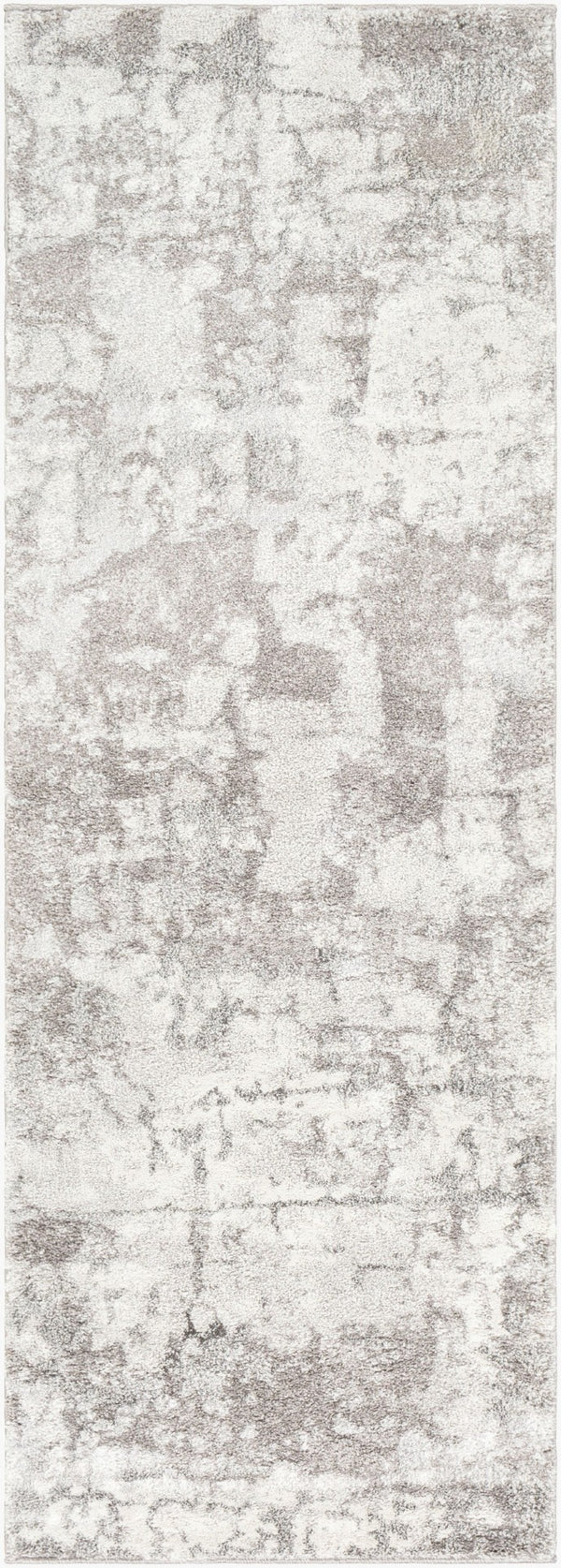 Livabliss Venice Geometric High Pile Polypropylene Accent Rug for Entryway or Bedroom Decor Medium Gray, Li 2'7" x 7'3" VNE2305-2773