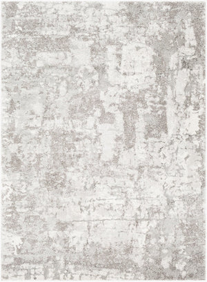 Livabliss Venice Geometric High Pile Polypropylene Accent Rug for Entryway or Bedroom Decor Medium Gray, Li 6'7" x 9'6" VNE2305-6796