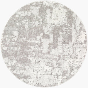 Livabliss Venice Geometric High Pile Polypropylene Accent Rug for Entryway or Bedroom Decor Medium Gray, Li 5'3" x 5'3" VNE2305-53RD